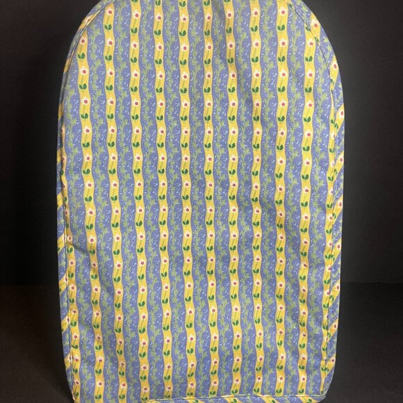 Vintage 1970s Retro Blue, Yellow & White Floral Quilted Kitchen Appliance Cover - Picture 2 of 8